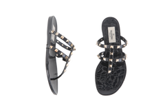 VALENTINO SANDAL ROCKSTUD JELLY BLACK