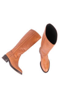 CELINE HIGH BOOTS FOLCO IN TOFFEE - 34 BR