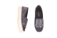 FERRAGAMO ESPADRILLE KIM GALORE IN BLACK LEATHER 1 - 41 BR