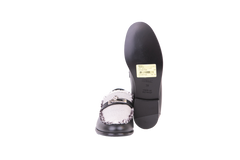 HERMES MOCASSIM DESTIN TOILE H BLACK - 34 BR