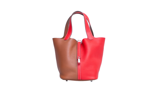 HERMÈS PICOTIN LOCK CASAQUE 22 CLEMENCE PALLADIUM HWDR