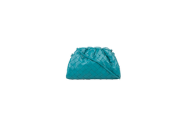 BOTTEGA MINI POUCH INTRECCIATO PETROLEUM