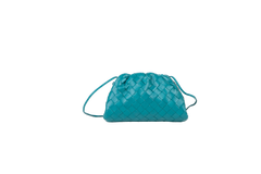 BOTTEGA MINI POUCH INTRECCIATO PETROLEUM