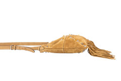 VALENTINO NELLCOTE SUEDE HAVANA BEIGE FRINGED