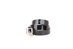 YSL CEINTURE VERNIS BLACK CADENAS