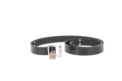 YSL CEINTURE VERNIS BLACK CADENAS