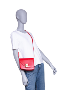 FERRAGAMO FIAMMA CROSSBODY FLAME RED
