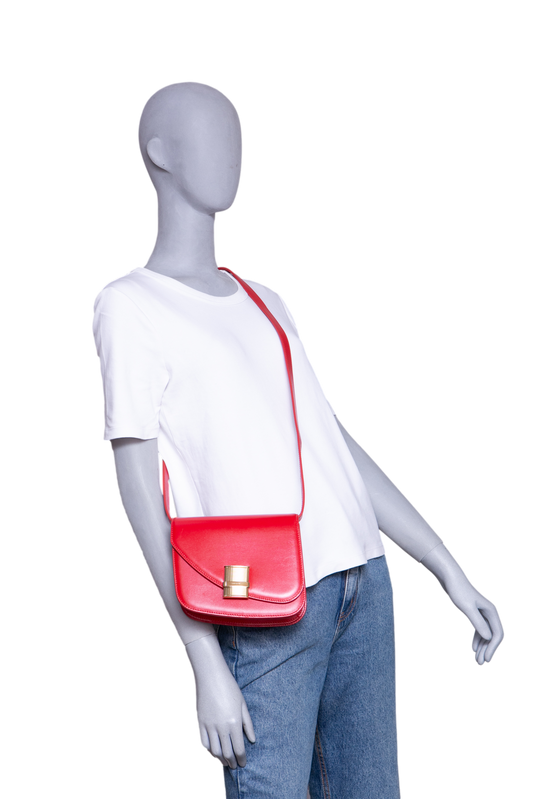 FERRAGAMO FIAMMA CROSSBODY FLAME RED