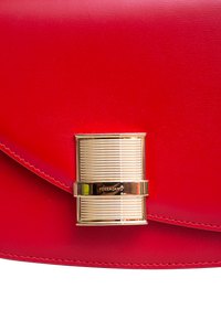 FERRAGAMO FIAMMA CROSSBODY FLAME RED