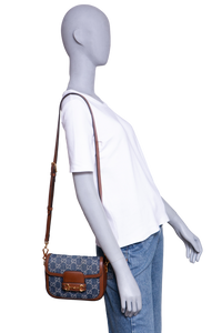 GUCCI HORSEBIT 1955 MINI DENIM BROWN