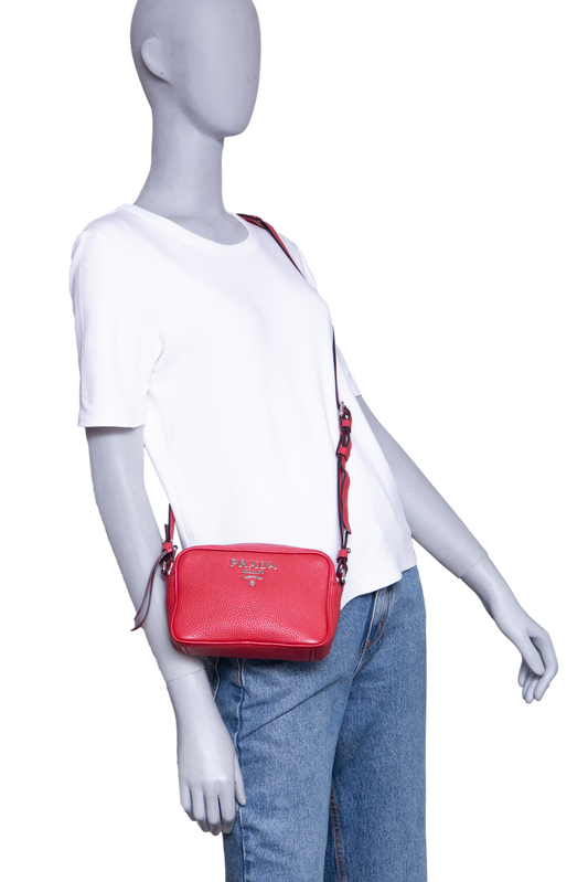 PRADA PHENIX CAMERA BAG RED