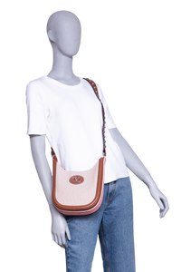 VALENTINO ANTIBES BUCKET CANVAS CHOCOLATE BROWN