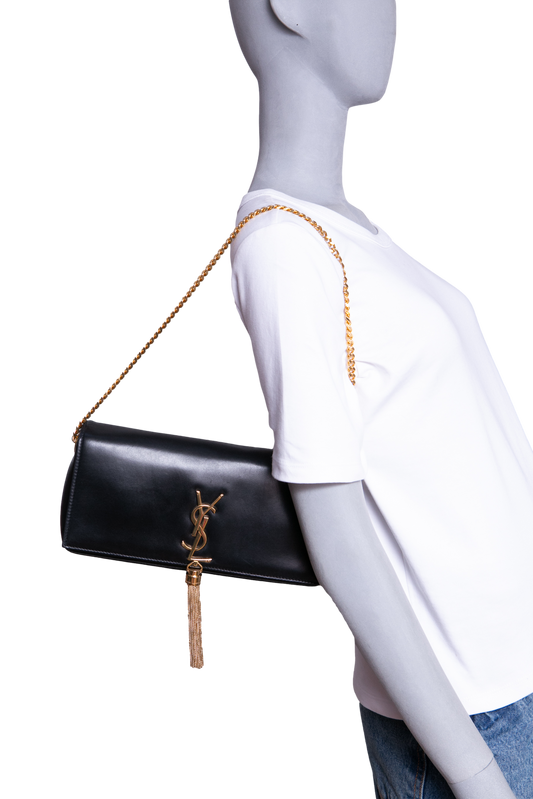 YSL KATE 99 TASSEL IN LAMBSKIN BLACK