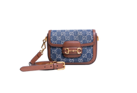 GUCCI HORSEBIT 1955 MINI DENIM BROWN