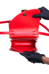 FERRAGAMO FIAMMA CROSSBODY FLAME RED