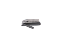FERRAGAMO POUCH GANCINI EMBOSSED ZIPPED CLUTCH GREY
