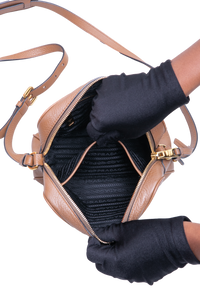 PRADA DAINO CAMERA BAG CARAMEL
