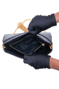 YSL KATE 99 TASSEL IN LAMBSKIN BLACK