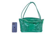 BOTTEGA ARCO SLOUCH RACING GREEN TOTE