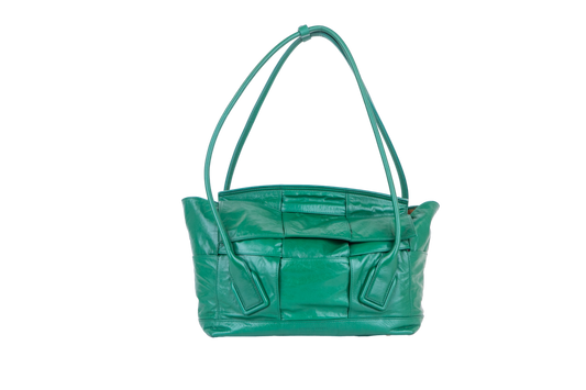 BOTTEGA ARCO SLOUCH RACING GREEN TOTE