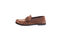 YSL LE LOAFER SUEDE DARK HAVANA - 36,5 BR