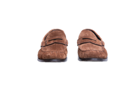 YSL LE LOAFER SUEDE DARK HAVANA - 36,5 BR