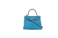 HERMES KELLY 25 SWIFT VERT BOSPHORE