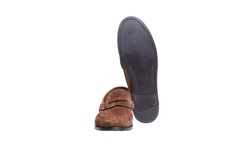 YSL LE LOAFER SUEDE DARK HAVANA - 36,5 BR