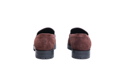 HERMÈS MOCASSIM FAUBOURG SUEDE CHOCOLAT - 36 BR