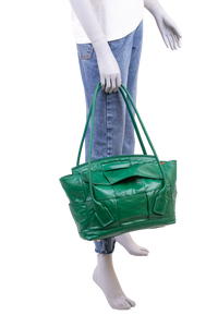 BOTTEGA ARCO SLOUCH RACING GREEN TOTE