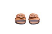 HERMÈS SANDAL FEMME GIULIA VEAU NATUREL - 36 BR