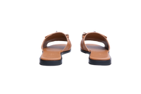 HERMÈS SANDAL FEMME GIULIA VEAU NATUREL - 36 BR
