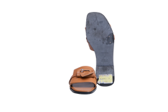 HERMÈS SANDAL FEMME GIULIA VEAU NATUREL - 36 BR