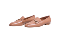 CHANEL MOCASSIM CHAIN CC CRINKLED CALFSKIN CARAMEL - 36 1/2 BR