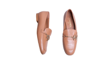 CHANEL MOCASSIM CHAIN CC CRINKLED CALFSKIN CARAMEL - 36 1/2 BR