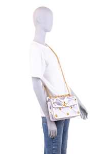 VALENTINO ROMAN STUD POLYMER PVC WHITE