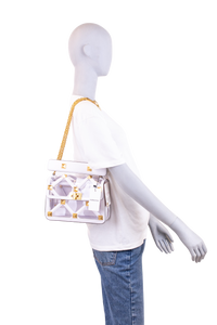 VALENTINO ROMAN STUD POLYMER PVC WHITE