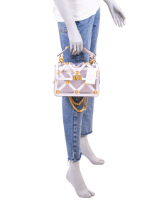 VALENTINO ROMAN STUD POLYMER PVC WHITE