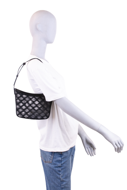 CELINE CROQUE IN TULLE TEXTILE W/TRIOMPHE BLACK