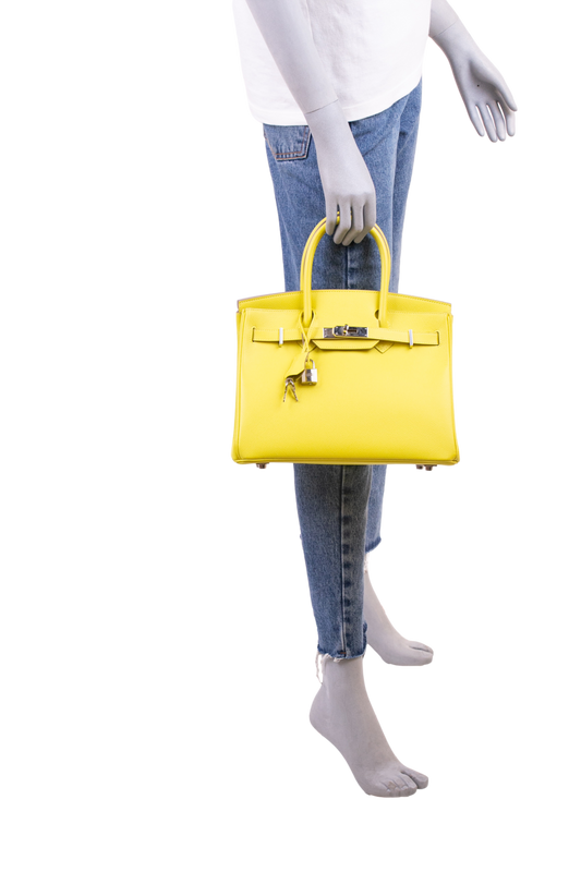 HERMES BIRKIN 30 EPSOM LIME PALLADIUM