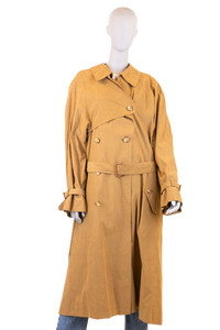 BURBERRY TRENCH COAT LONG SUEDE TEDDY