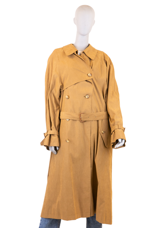 BURBERRY TRENCH COAT LONG SUEDE TEDDY