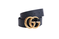 GUCCI BELT GG MARMONT LEATHER BLACK