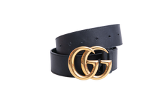GUCCI BELT GG MARMONT LEATHER BLACK
