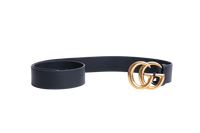 GUCCI BELT GG MARMONT LEATHER BLACK