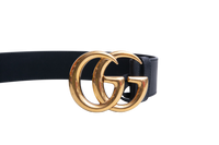 GUCCI BELT GG MARMONT LEATHER BLACK
