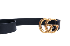 GUCCI BELT GG MARMONT LEATHER BLACK