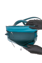 HERMES KELLY 25 SWIFT VERT BOSPHORE