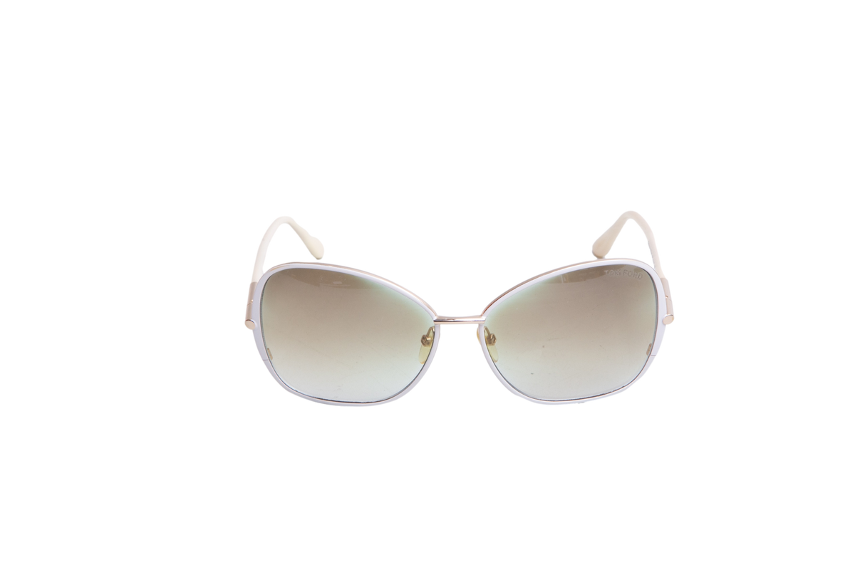 TOM FORD SQUARE SOLANGE ACETATE/METAL GRADIENT