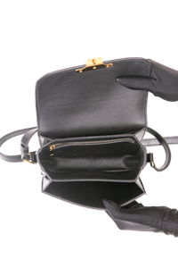 CELINE TRIOMPHE TEEN BLACK BOX LEATHER